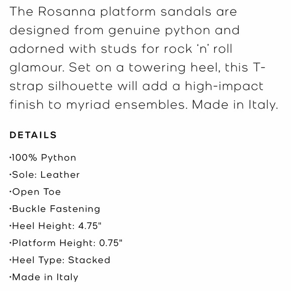 NWT Michael Kors Collection Rosanna Studded Python Platform Heels - Picture 9 of 9